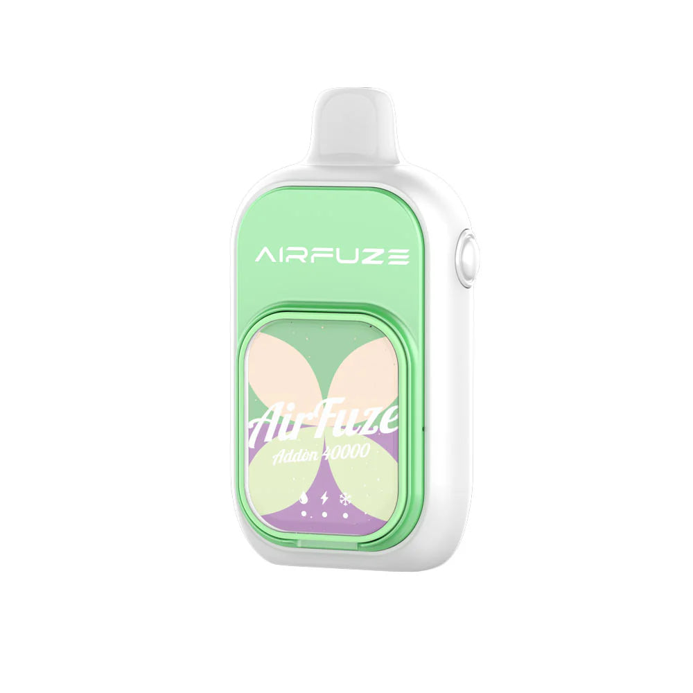 Sour Apple Grape (Sour Control) disposable vape - AirFuze Addon 40K (W/ Nicotine Strips)